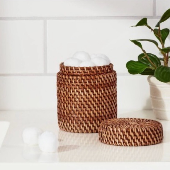 Rattan Canister Light Brown - Threshold™ - Picture 5 of 5